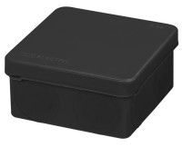 Распаячная коробка, двухкомпонентная, ОП 80х80х40 мм, IP66, 8 вх., черная TDM (SQ1401-2912) Распаячная коробка