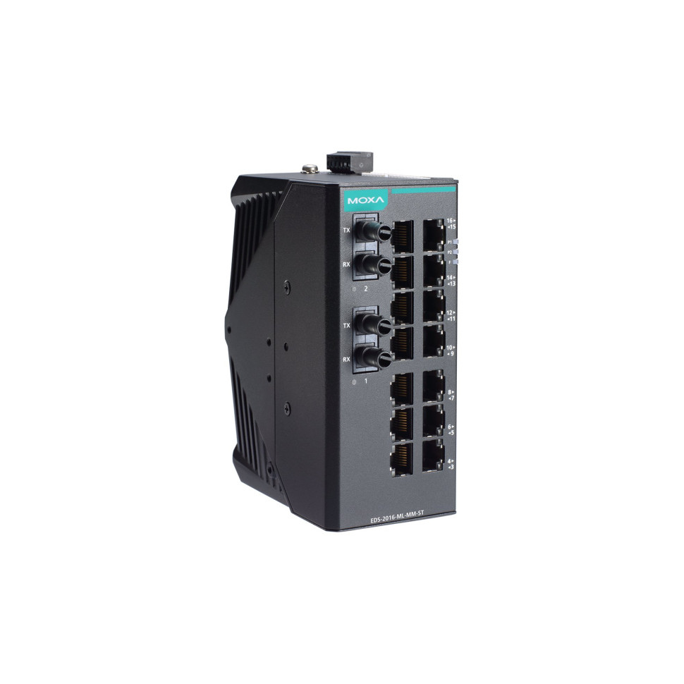 EDS-2016-ML-MM-ST Неуправляемый коммутатор 14х10/100BaseT(X), 2х100BaseFX (многомод.)