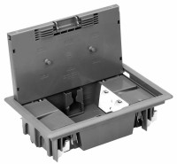 Люк - 8 модулей (4 розетки 45х45мм), антрацит (83004 CAT) Люк - 8 модулей