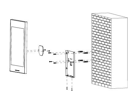 VTM95 Кронштейн для накладной установки