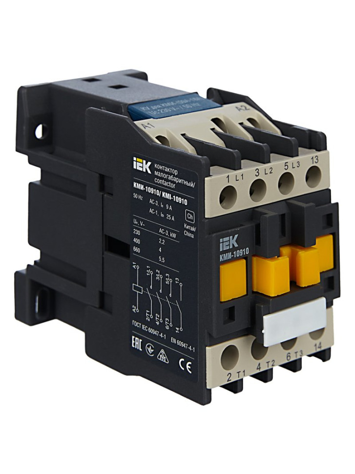 Контактор КМИ-10910 9А 230В/АС3 1NO (KKM11-009-230-10) Контактор