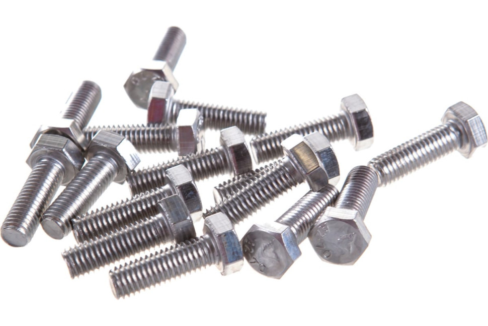 Болт с шестигранной головкой 6х40 DIN 933 (100 шт) Болт с шестигранной головкой, нержавеющая сталь А2