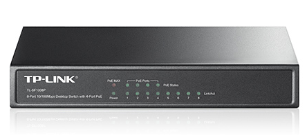 TL-SF1008P Коммутатор 8-портовый