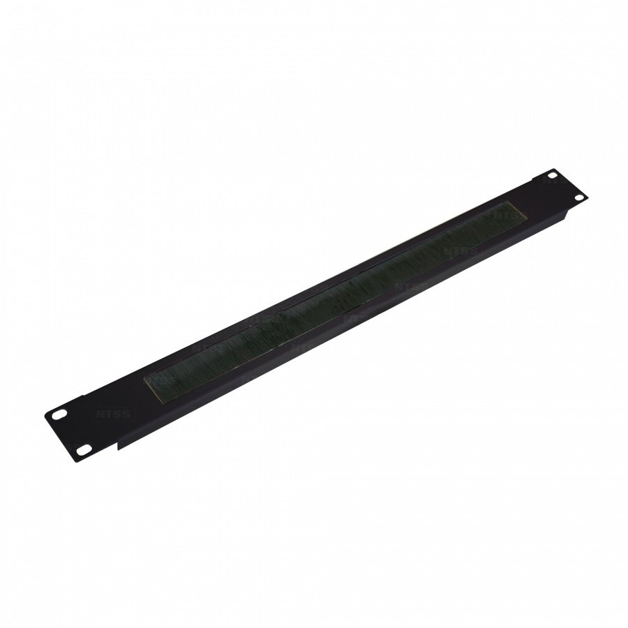 NTSS-BO-1U-BL односторонний щетки 1U шир.:19" Кабельный организатор 19"