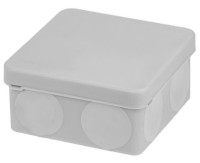 Распаячная коробка, двухкомпонентная, ОП 80х80х40 мм, IP66, 8 вх., серая TDM (SQ1401-2512) Распаячная коробка