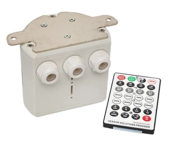 Микроволновый датчик движения MW-707 2000Вт IP65 (dd-mw-707) Микроволновый датчик движения для высоких потолков