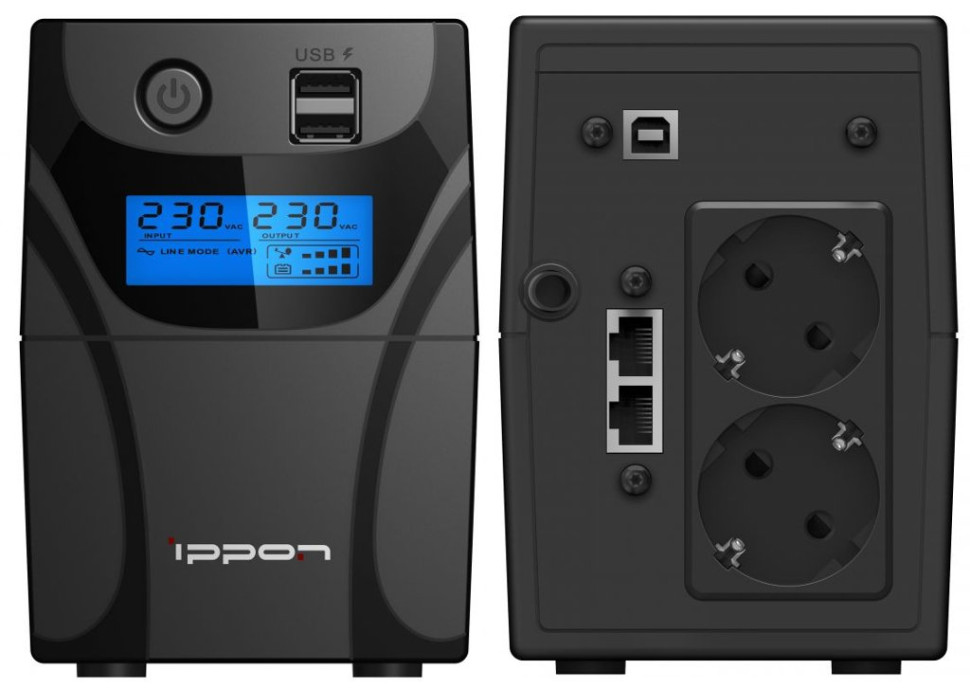 Ippon Back Power Pro II 850 Euro (1005575) Источник бесперебойного питания