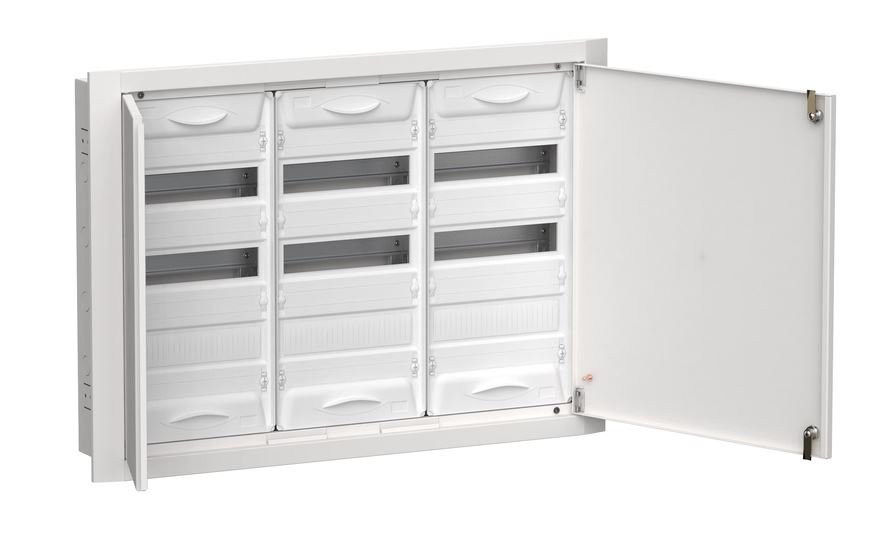 Корпус металлический встраиваемый TITAN 5 ЩРв-108 (3х36) 630х885х130 IP31 одна дверь белый (TI5-50-V-3х036-31) Корпус металлический