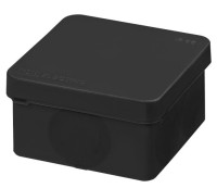 Распаячная коробка, двухкомпонентная, ОП 70х70х40 мм, IP66, 6 вх., черная TDM (SQ1401-2911) Распаячная коробка