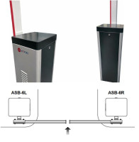 ASB-6L (с прямоугольной стрелой 4,3 метра) Шлагбаум автоматический для левостороннего монтажа