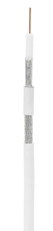 RG-6 CCS, In, PVC (UEC-C2-32123A-WT-1) Кабель коаксиальный омедненный