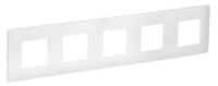 SKANDY Рамка 5-местная SK-F05W арктический белый (SK-M52-K01) Рамка