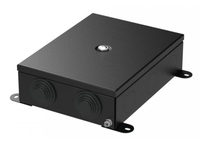 Коробка металлическая черная 150х200х60 (70-0385-9005) Коробка металлическая