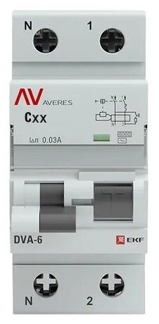 DVA-6 1P+N 25А 300мА AVERES (rcbo6-1pn-25C-300-ac-av) Автоматический выключатель дифференциального тока DVA-6 1P+N 25А 300мА AVERES (rcbo6-1pn-25C-300-ac-av) Автоматический выключатель дифференциального тока