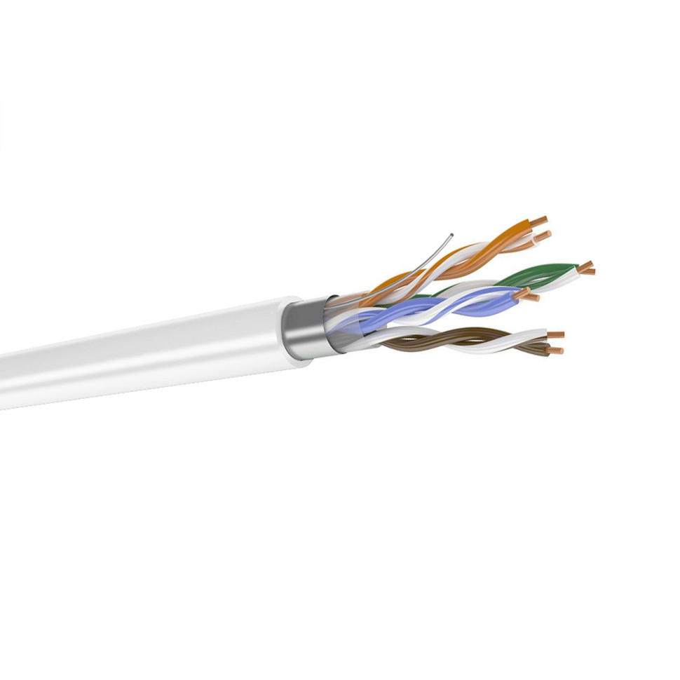 F/UTP 5E 4PR PVCLS нг(А)-LSLTx белый (DR-140107) Кабель «витая пара» (LAN) для структурированных систем связи