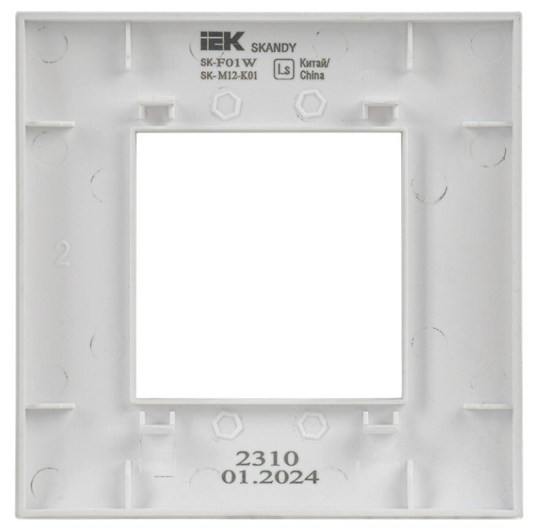 SKANDY Рамка 1-местная SK-F01W арктический белый (SK-M12-K01) Рамка