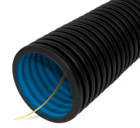 Труба ПНД двустенная гибкая d90 тип 450 (SN12) стойкая к УФ с/з черная (PR15.0143) Труба гибкая двустенная стойкая к УФ