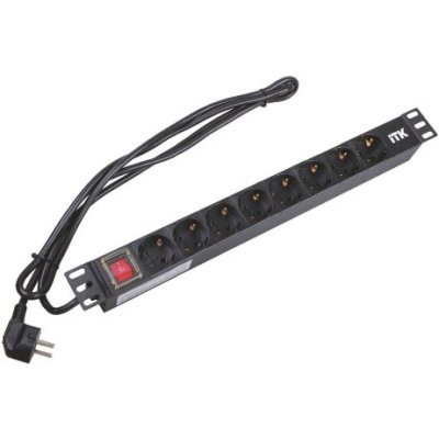 PH12-8D1-P Блок розеток 19"
