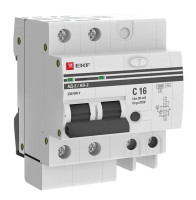 АД-2 2Р 16А 30мА тип АС C эл. 4,5кА (DA2-16-30-pro) Автоматический выключатель дифференциального тока