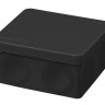 Распаячная коробка, двухкомпонентная, ОП 100х100х50 мм, IP66, 8 вх., черная TDM (SQ1401-2913) Распаячная коробка