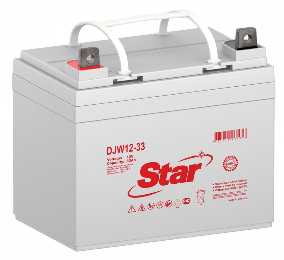 STAR DJW12-33 Аккумулятор герметичный свинцово-кислотный