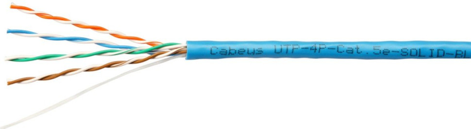 UTP-4P-Cat.5e-SOLID-BL-100 (7248c-5) Кабель «витая пара» (LAN) для структурированных систем связи