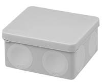 Распаячная коробка, двухкомпонентная, ОП 100х100х50 мм, IP66, 8 вх., серая TDM (SQ1401-2513) Распаячная коробка