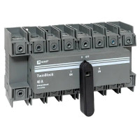 Рубильник 40A 4P реверсивный c рукояткой для прямой установки TwinBlock (tb-s-40-4p-rev) Рубильник