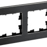 Рамка 2-местная РУ-2-1-Бр металл черный RE AL BRITE (BR-M22-M-21-K02) Рамка 2-местная