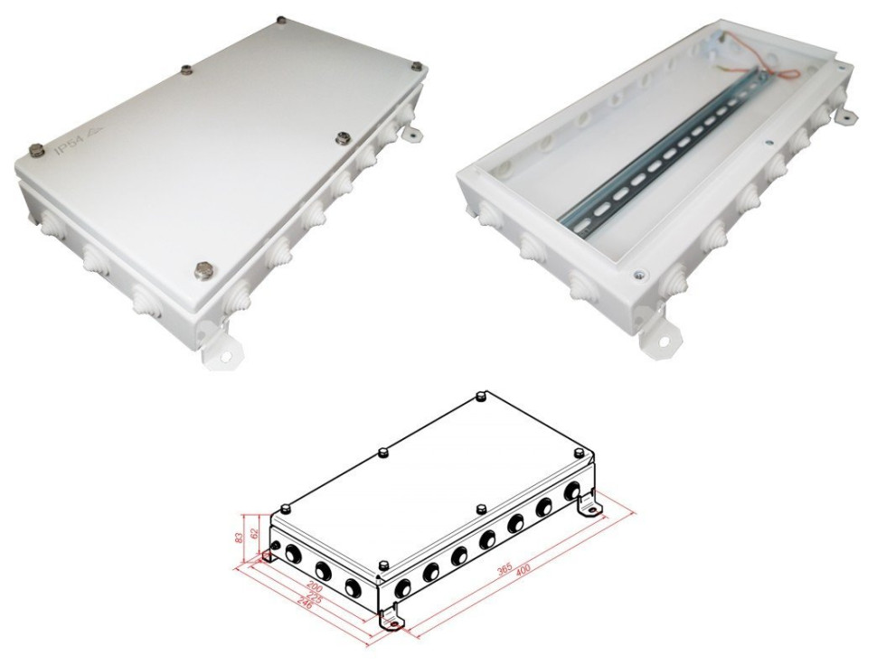 КМ IP55-2040 Коробка монтажная электротехническая
