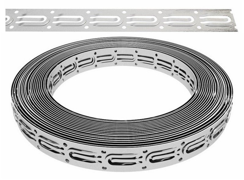 Монтажная перфорированная лента для теплого пола 20х0.55 мм, 20 м (07-7121-4) Лента монтажная перфорированная