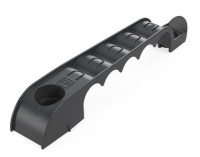 Держатель труб односторонний на 5 мест чёрный d16 (PR13.03277) Держатель труб