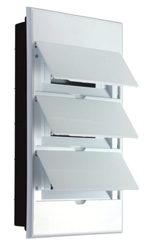 Бокс пластиковый ЩРВ-П-36 IP41 белый (белая дверца) KRANZ (KR-11-0237) Корпус пластиковый