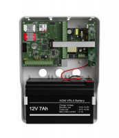 Mega v.3a в корпусе (под АКБ 1,2-7Ач с БРП 12V 2,5А) Панель охранная