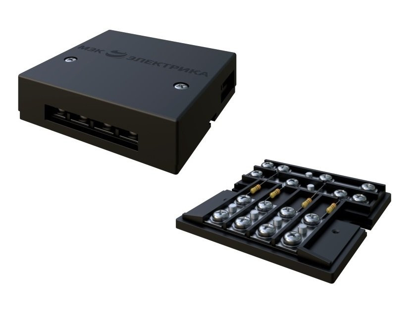 РОН черная (75 Ом) (MEC41102) Коробка универсальная радиотрансляционной сети