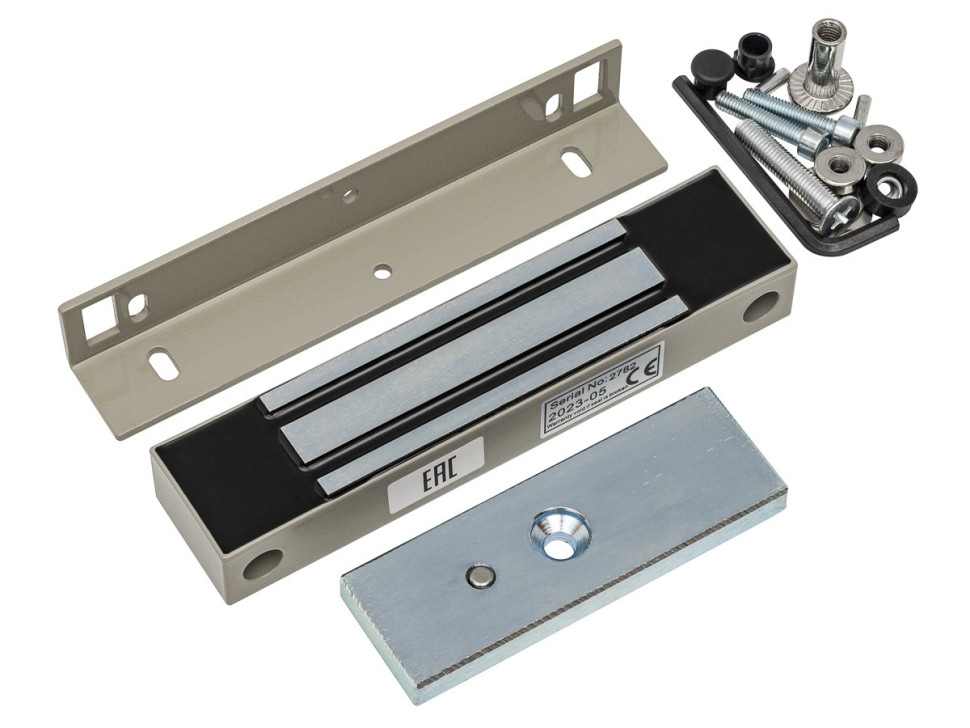 ML-180K с уголком (серый) Замок электромагнитный