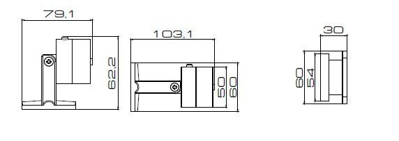 DH-60T Замок электромагнитный удерживающий