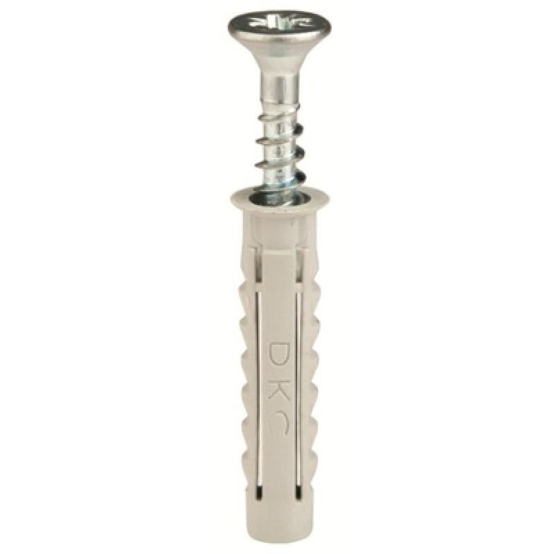 Саморез 4,5х40 мм с дюбелем V6 (100 шт) (CM06522) Саморез с дюбелем