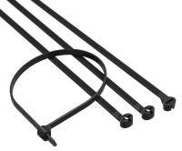 Хомут 3,6x300 P6.6, черный (100шт) (21310SR) Хомут с двойным замком