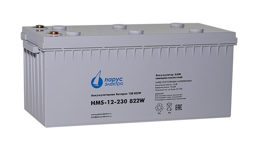 HMS-12-230 822W Аккумулятор герметичный свинцово-кислотный