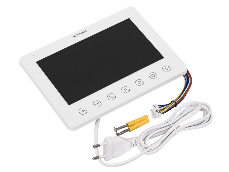 AT-VD751C/M WH Монитор домофона цветной с функцией «свободные руки»