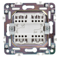 SKANDY Выключатель 2-клавишный перекрестный SK-V06W скрытой установки 10А арктический белый SK-V23-0-10-K01 Выключатель