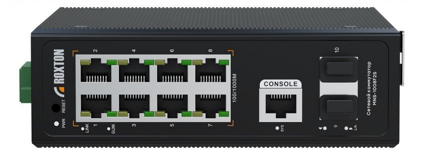 MNS-1008F2S Управляемый сетевой коммутатор