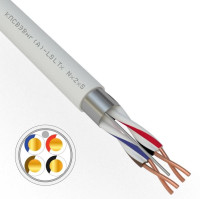 КПСВЭВнг(А)-LSLTx 2х2х0,5 REXANT (01-4875-1) Кабель для систем передачи данных пониженной пожароопасности c низким дымо- и газовыделением, с низкой токсичностью продуктов горения