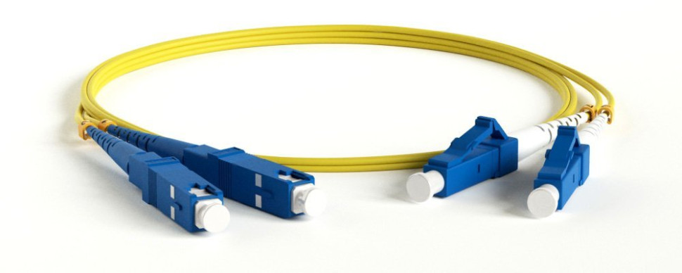 FC-D2-9-LC/UR-SC/UR-H-1M-LSZH-YL Патч-корд волоконно-оптический LC/UPC-SC/UPC