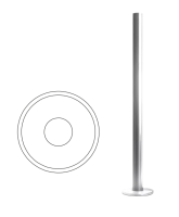 Стойка ограждения базовая без отверстий Стойка ограждения