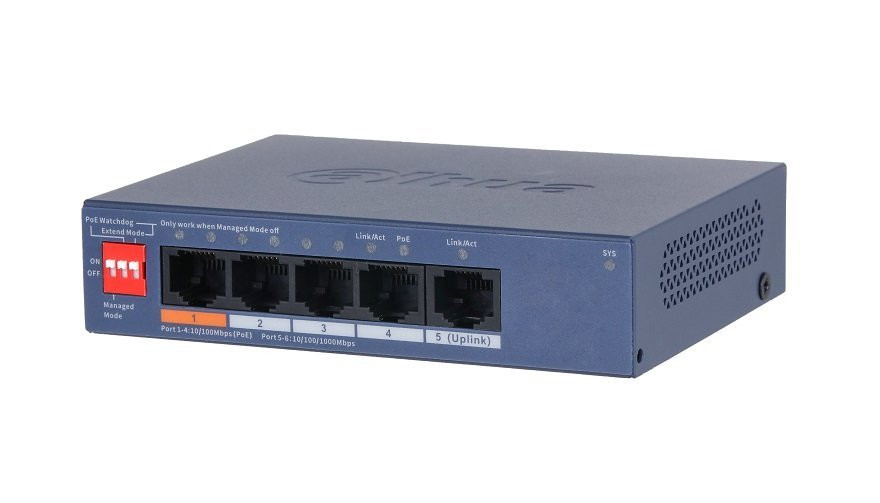 DH-CS4005-4ET1GT-60 Сетевой PoE коммутатор