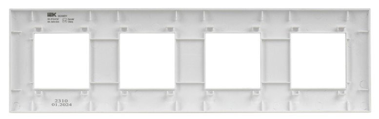 SKANDY Рамка 4-местная SK-F04W арктический белый (SK-M42-K01) Рамка