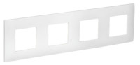 SKANDY Рамка 4-местная SK-F04W арктический белый (SK-M42-K01) Рамка