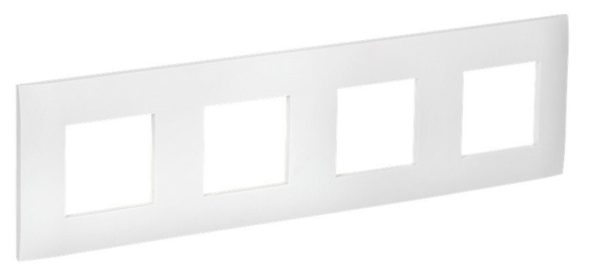 SKANDY Рамка 4-местная SK-F04W арктический белый (SK-M42-K01) Рамка